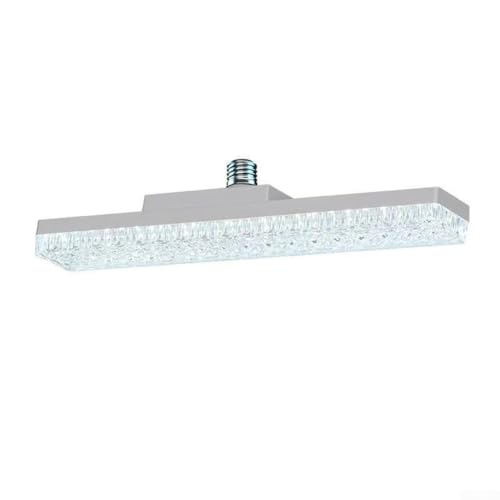 CNANRNANC E27 LED-Glühbirne, quadratisches Design, Acrylgehäuse, energieeffiziente weiße Beleuchtung für Heimbüro (Weiß 1) von CNANRNANC