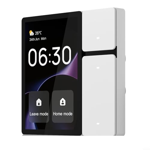 CNANRNANC Für MOES Smart Control Panel 3 5 Zoll WiFi Bildschirm mit 3 Relais und 3 physischen Tasten, Infrarot-Fernbedienung, fortschrittliche Touchscreen-Technologie für Heimautomation von CNANRNANC
