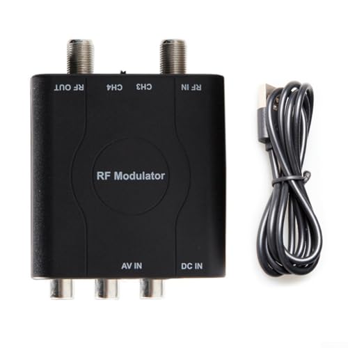 CNANRNANC M61A RF Analog Signal Modulator Audio Video zu RF Konverter NTSC Format CH3 CH4 K für TV System mit USB Stromkabel CNANRNANC M61A RF Analog Signal Modulator Audio Video zu RF Konverter NTSC Format CH3 CH4 K für TV System mit USB Stromkabel von CNANRNANC