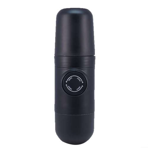 CNANRNANC Mini Manuelle Kaffeemaschine Handheld Espressomaschine Tragbare Reise Kaffeepresse Mit Filter Für Gemahlenen Kaffee Schwarz von CNANRNANC