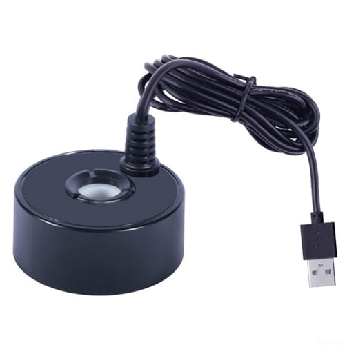 CNANRNANC Nebler Vernebler 5V USB Nebelgerät für Halloween Pumpkin und Hexentopf Springbrunnen Teich Nebel Zerstäuber Luftbefeuchter(Black) von CNANRNANC