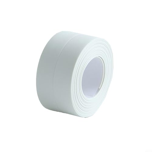 CNANRNANC PVC Abdichtung Streifen Band Badezimmer Bad Toilette Abdichten Band schimmelresistent Zum Abdichten von Badewannen, Paneelen und Duschwannen(White) von CNANRNANC