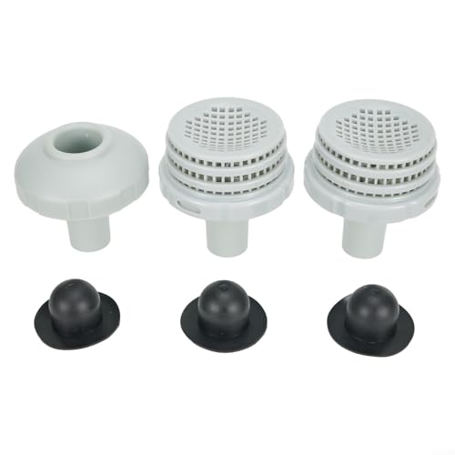 CNANRNANC Pool Equipment Replacement Kit for Intex Water Jet Connectors Strainer Grid Inlet Nozzle Hole Plugs for Above-Ground Swimming Pools von CNANRNANC