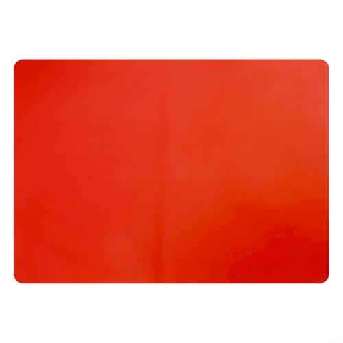 CNANRNANC Premium Silikon-Tischmatte, Hitzeschutz, Esszimmer-Tischset, wasserdicht, rechteckig, 40 x 30 cm (rot) von CNANRNANC