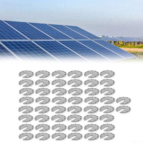 CNANRNANC Robuste Edelstahl-Erdungsplatte für Photovoltaik-Dach- und Gewächshaus-Systeme, kompatibel mit Aluminium- und C-Stahlschienen, mit mehreren Befestigungspunkten von CNANRNANC