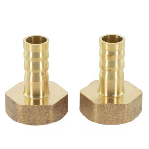 CNANRNANC Robuster Messing-Schlauchverbinder-Adapter, Schraubanschluss-Design, kompatibel mit 6 mm und 16 mm Düsen, resistent gegen Rost, Installation (10 mm) von CNANRNANC