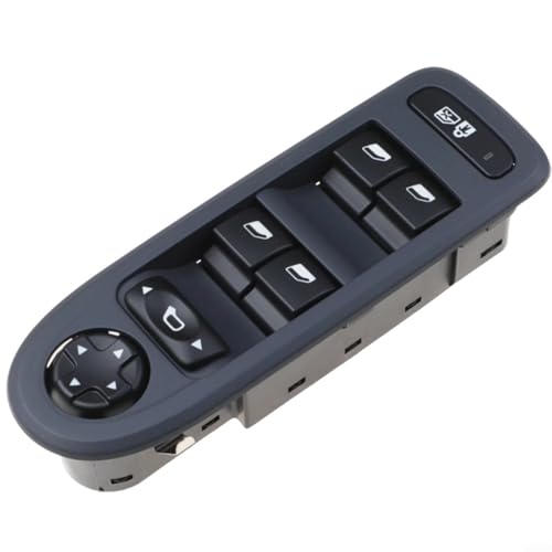 CNANRNANC Schwarzer Fensterspiegelknopf-Kontrollschalter für 308 508, C5 2007-2013, OEM 96659465ZD von CNANRNANC