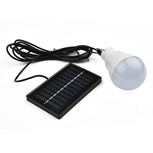 Solar Glühbirne LED Solarlampen für Außen,Solar Laterne Camping Lampe Solar Hängelampe mit Solarpanel,15W Licht Birne,Solarbeleuchtung für Camping,Wandern,Angeln,Gartenhaus von CNANRNANC