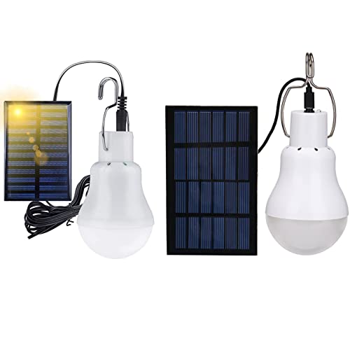 CNANRNANC Solar Glühbirne LED Solarpanel Solarlampen Angel-Beleuchtung LED Solar Glühbirne,Tragbare Solarlampe LED Solar Licht für Outdoor-Aktivitäten,Wandern,Camping-2 von CNANRNANC