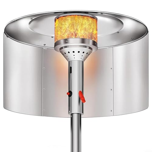 CNANRNANC Terrassenstrahler Reflektor Haube Hitzeschutz Terrassenstrahler Reflektor für Gasmodelle Metall Hitzeschild der warme Luft konzentriert von CNANRNANC
