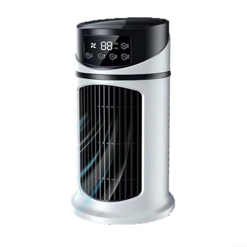 CNANRNANC Tragbare Klimaanlage, Desktop Klimaanlage Ventilator 5W Mini Luftkühler mit LED Nachtlicht 6 Geschwindigkeitsstufen LCD Display Timer Funktion CNANRNANC Tragbare Klimaanlage, Desktop Klimaanlage Ventilator 5W Mini Luftkühler mit LED Nachtlicht 6 Geschwindigkeitsstufen LCD Display Timer Funktion von CNANRNANC