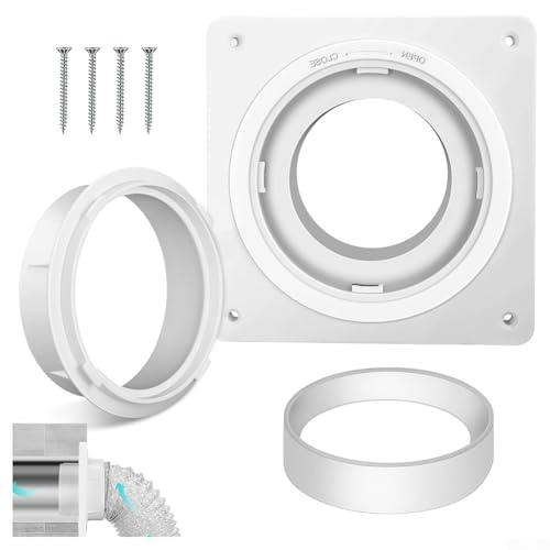 CNANRNANC Trockner-Entlüftungsanschluss-Set mit Wandplatte für 10,2 cm Schlauch, bietet zuverlässige Verbindung und schnelle Trennung für einfache Wartung von CNANRNANC