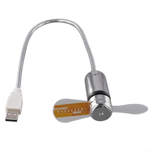 CNANRNANC USB LED Digital Clock Fan with Real Time Temperature Display Flexible Gooseneck Desktop Cooling Fan for Home Office CNANRNANC USB LED Digital Clock Fan with Real Time Temperature Display Flexible Gooseneck Desktop Cooling Fan for Home Office von CNANRNANC