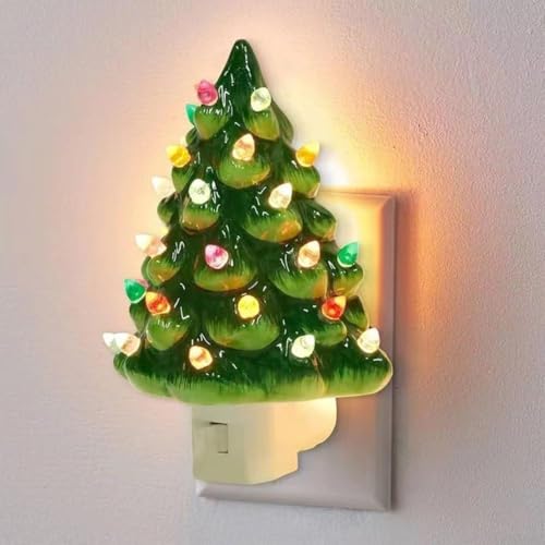 CNANRNANC Weihnachtsbaum-Nachtlicht, kompakte Tisch-Urlaubsdekor-Lampe mit weichem, warmem Leuchten für gemütliches, festliches Raumambiente CNANRNANC Weihnachtsbaum-Nachtlicht, kompakte Tisch-Urlaubsdekor-Lampe mit weichem, warmem Leuchten für gemütliches, festliches Raumambiente von CNANRNANC