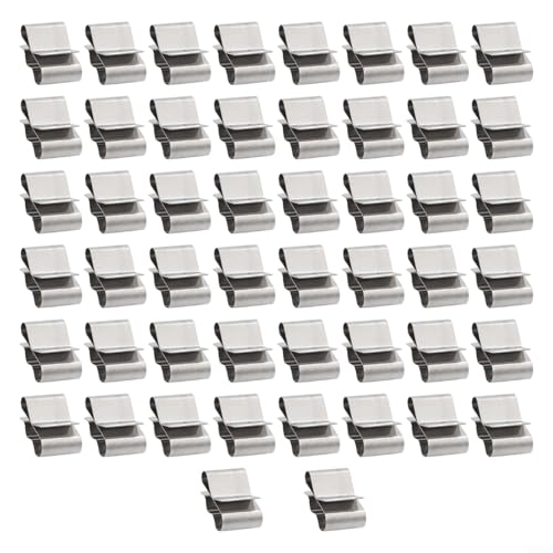 Edelstahl-Photovoltaik-Kabelklemmen für organisierte PV-Kabel, 20 Stück oder 50 Stück Optionen (50 Stück) von CNANRNANC