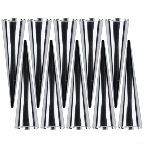 Edelstahl-Röhrchen, 12 Stück, zum Basteln von Croissants und Broten (12 x 3 x 3 cm) von CNANRNANC