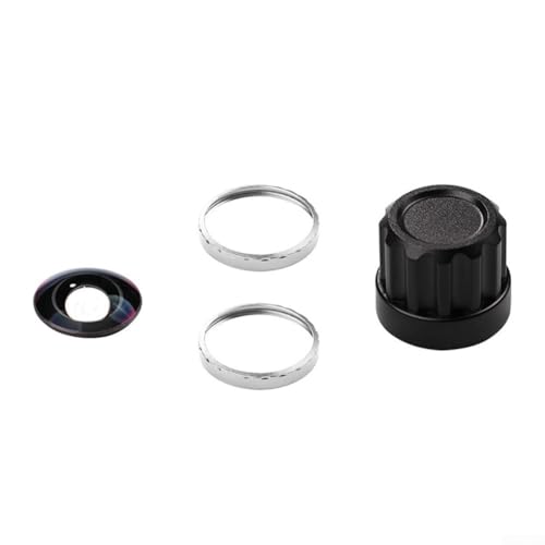 Ersatz-Objektiv-Set für Insta360 X5 mit optischem Glas, entworfen für verbesserte Sicht, mit Aluminiumlegierungsringen und Entfernungswerkzeug (Silber) von CNANRNANC