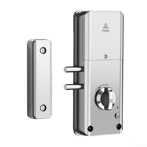 For Smart For TTlock Türschloss, unsichtbares Design für mühelose Holztürsicherheit (Silber) von CNANRNANC