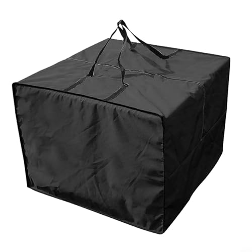 Gartenmöbel Aufbewahrungstasche Weihnachts Wasserdichte Große Schwere Outdoor Aufbewahrungstasche Für Kissen 81x81x61cm(Black) von CNANRNANC