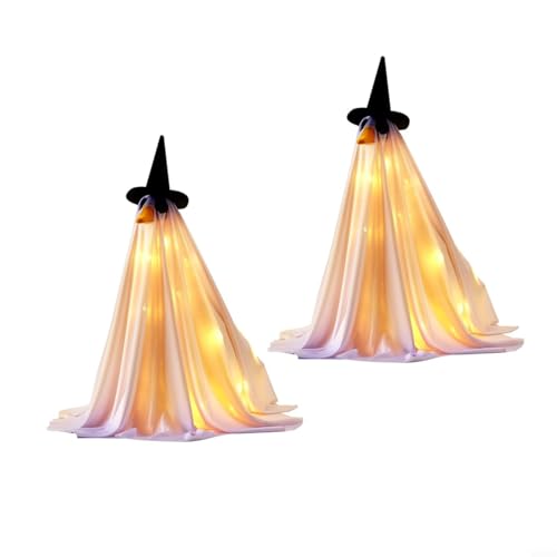 Gruseliges beleuchtetes Spekter-Kostüm für 58,4 cm große Gans - perfekte Halloween-Dekor! (2 Stück) von CNANRNANC
