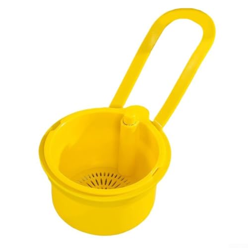 Hängesieb für die Küchenspüle, für effiziente Entwässerung von Lebensmittelabfällen und Obstreinigung, hergestellt aus ABS und leicht zu reinigen (gelb) von CNANRNANC