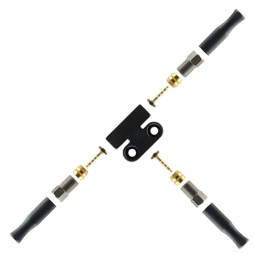 Hydraulischer Bremsen-Splitter-Adapter, 1 zu 2 Ausgang, für Fahrrad- und Motorrad-Bremsleitungen, CNC-gefrästes Aluminium, kompatibel mit Mineral- und DOT-Flüssigkeiten (B) von CNANRNANC