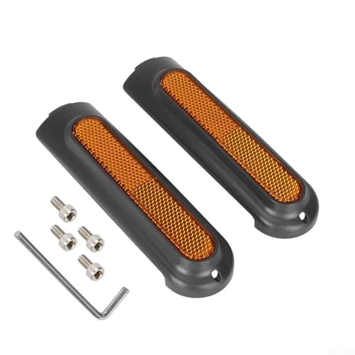 Komplette Hinterrad- und Vorderradabdeckung Ersatz für Xiaomi 4 Pro Elektroroller mit Schrauben und Werkzeug, reflektierender Seitenschutz für Sicherheit (für Hinterrad) von CNANRNANC