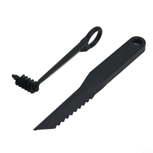 Küchenhelfer Set mit V-förmigem Ausstecher und Spiralschneider zur dekorativen Zubereitung von Speisen inklusive Wellenschliff für Obst und Gemüse von CNANRNANC