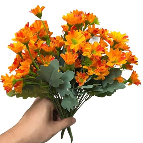 Künstliche Sonnenuntergangsmütter Blumen mit flexiblen Stielen für lange Haltbarkeit im Innen- und Außenbereich zur Dekoration, geeignet für Zuhause, Büros und Veranstaltungseinrichtungen (orange) Künstliche Sonnenuntergangsmütter Blumen mit flexiblen Stielen für lange Haltbarkeit im Innen- und Außenbereich zur Dekoration, geeignet für Zuhause, Büros und Veranstaltungseinrichtungen (orange) von CNANRNANC