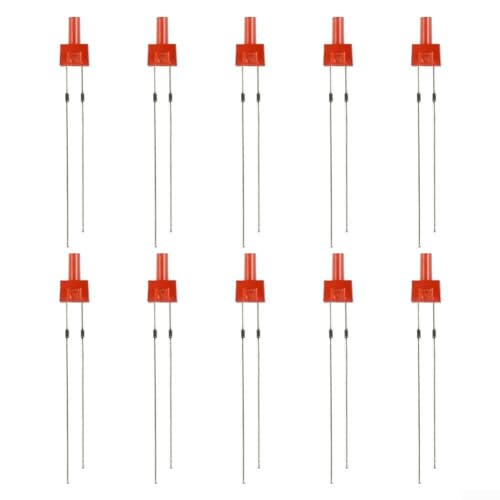 LED-Turmleuchte, 2 mm Durchmesser, diffuses Gehäuse, breite Auswahl an Farben (rot) von CNANRNANC
