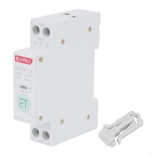 Leistungsschalter Kompatibel mit TUYA WiFi MCB Smart Circuit Breaker Over Current UnderProtection 35 mm DIN Schiene(63A) von CNANRNANC