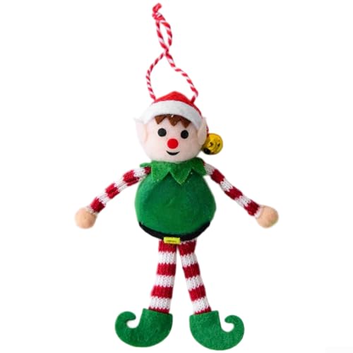 Moderne, minimalistische Weihnachtsdekoration zum Aufhängen mit Stoffmaterial und detailliertem Design für Baumschmuck (grün) von CNANRNANC