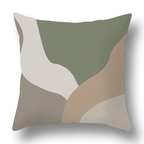 Moderner Kissenbezug mit abstraktem Design, hergestellt aus Polyester-Material für den täglichen Gebrauch in jedem Raum (B) von CNANRNANC