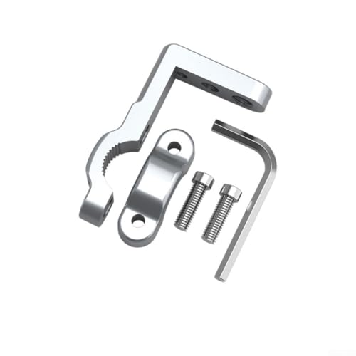 Motorrad-Lenkerhalterungshalter, Aluminiumkonstruktion für Fahrzeug-Zubehör-Installation mit Navigationsgeräten und Hilfslichtern für sichereres Reisen (Silber) von CNANRNANC