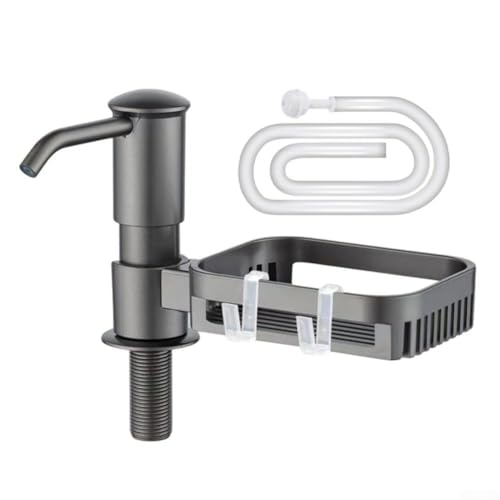 Organisiertes Leben für 360 Grad drehbaren Seifenspender, entworfen mit funktionalen Aufbewahrungshaken (grau) von CNANRNANC