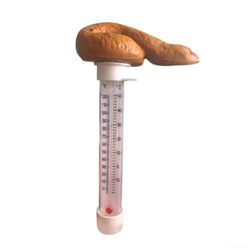 Pool-Thermometer mit schwimmendem Kot-Design und leicht ablesbarer Temperaturanzeige in Fahrenheit und Celsius für Spa und Teich von CNANRNANC