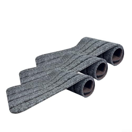 RV Step Anti-Schmutz-Fußmatte mit mehrschichtigem Anti-Rutsch-Design für stabilen und sicheren Einstieg, Polyester-Konstruktion für Wohnmobile und Campingfahrzeuge (3 Stück-S) von CNANRNANC