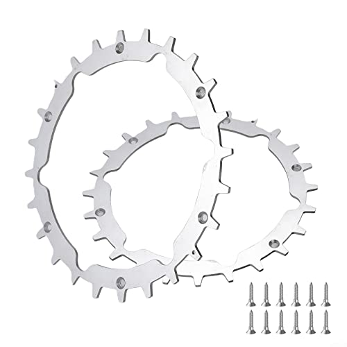 Rasenmäher-Spikes aus Edelstahl für Sileno City 250 + 500 + (2 Stück Zugrad, 14 Schrauben) Mähroboter Spikes Zubehör von CNANRNANC