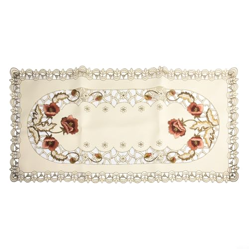 Rechteckige Tischdecke aus bestickter Spitze für Feiern und Familienfeiern (Tischdecke) von CNANRNANC