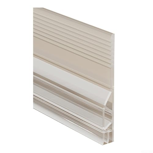 Schalldichte Türspaltblechleiste, 100 cm, TPE-Dichtung für Luftleckage und Geräuschreduzierung in Wohn- und Gewerbeflächen (L) von CNANRNANC