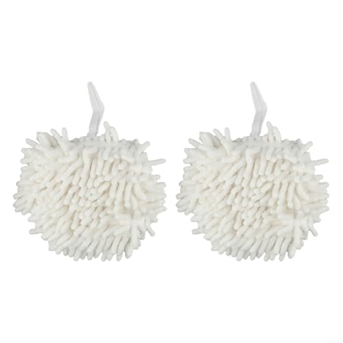 Schnell trocknender Chenille-Handtuchball mit doppelseitigem langem Garn und eingebauter saugfähiger Schicht für effektive Feuchtigkeitsentfernung (weiß) von CNANRNANC