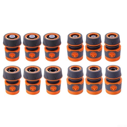 Schnellverbinder Gartenschlauchadapter 16mm mit Anschlaggelenk für stabilen und einfachen Schlauchanschluss in der Bewässerung (Anschlag 1I2") von CNANRNANC