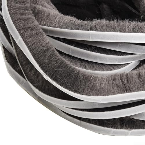 Selbstklebendes Wetterstreifenband, 10 m lang, Zugluftstopper für Flügeltür, isolieren und schützen Sie Ihr Zuhause vor Wind (9 × 9 mm grau) von CNANRNANC