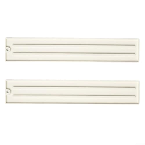 Set mit 2 hitzebeständigen Silikonmatten für Topfdeckel-Aufbewahrung mit Dämpfungsschutz und rutschfestem Griff (weiß) von CNANRNANC