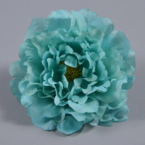 Set mit 3 lebensechten Pfingstrosenblüten aus Kunstseide, ideal für DIY-Heimdekorationsprojekte (blau) von CNANRNANC