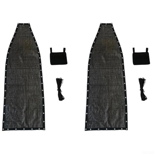 Sitztuch-Ersatz für Hängesessel, hergestellt aus Textilene, inklusive Seil und Seitentaschen, passend für verschiedene Schaukelstuhl-Modelle (2 Stück mit Taschen) von CNANRNANC