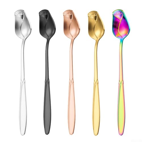 Stilvolle Kaffeelöffel aus Edelstahl mit 5 Teelöffeln für einen Hauch von Eleganz zu Hause Stilvolle Kaffeelöffel aus Edelstahl mit 5 Teelöffeln für einen Hauch von Eleganz zu Hause von CNANRNANC