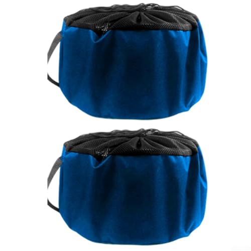 Strapazierfähige wasserdichte Schlauch-Aufbewahrungstasche mit atmungsaktivem Netz und Tragegriff, entworfen für Gartenschläuche, Stromkabel und Outdoor-Ausrüstung (blau) von CNANRNANC