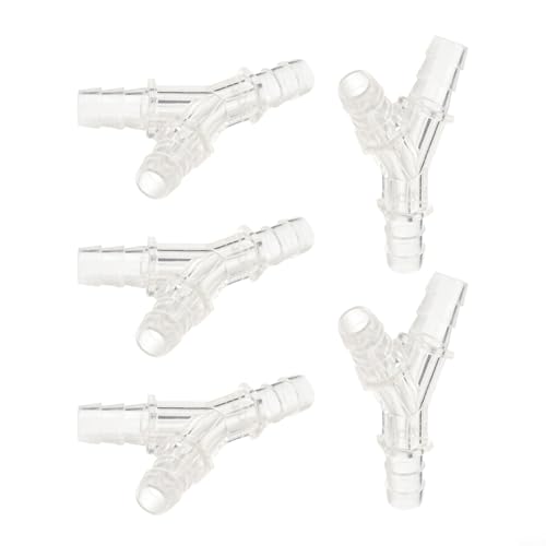 T-Verbindungsstück, Schlauchstutzen, Y-Form für effiziente Luft- und Wasserverteilung in Tropfsystemen und Aquarien (9 mm Y-T-Stück) von CNANRNANC