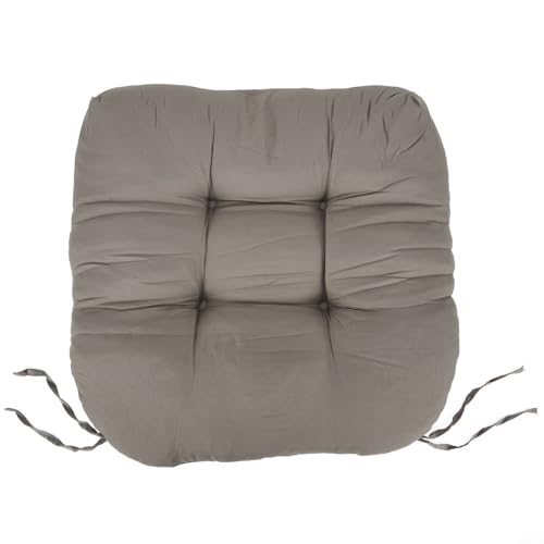 U-förmiges Rattan-Stuhl-Set mit Kissen für Terrasse und Terrasse, 2-teilig, Dunkelgrau von CNANRNANC